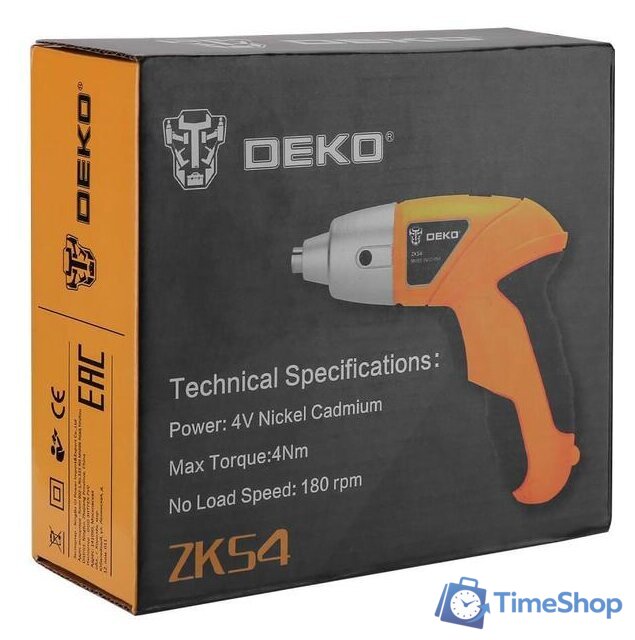 Электроотвертка Deko ZKS4 SET 10 063-4113 - Изображение №6 — Интернет-магазин Time-Shop