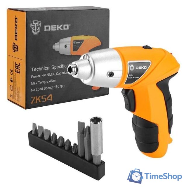 Электроотвертка Deko ZKS4 SET 10 063-4113 - Изображение №1 — Интернет-магазин Time-Shop