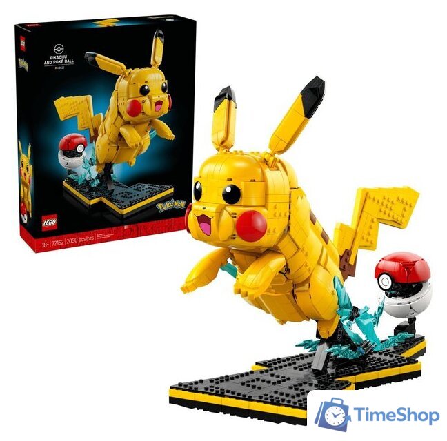 Конструктор LEGO Pokemon 72152 Пикачу и Покебол - Изображение №1 — Интернет-магазин Time-Shop