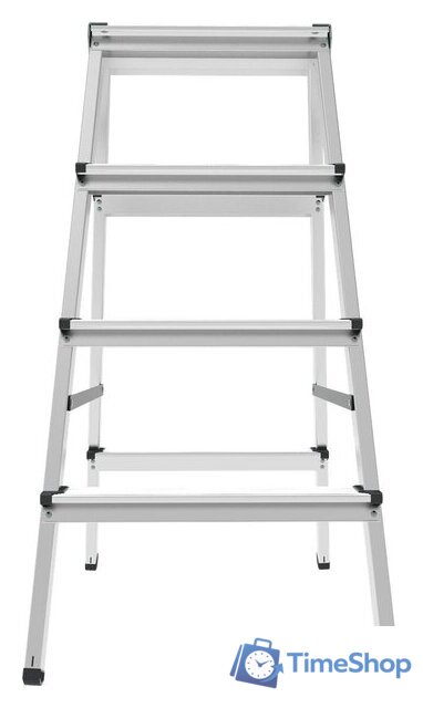 Лестница-стремянка Новая высота NV 112 алюминиевая двухсторонняя 2x4 ступеней - Изображение №4 — Интернет-магазин Time-Shop
