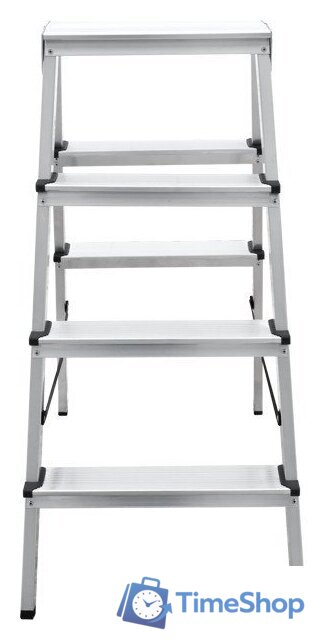 Лестница-стремянка Новая высота NV 112 алюминиевая двухсторонняя 2x4 ступеней - Изображение №10 — Интернет-магазин Time-Shop