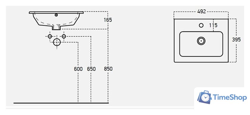  Гамма Тумба с умывальником 22оФ8/1-У50 Практико-44050 - Изображение №5 — Интернет-магазин Time-Shop