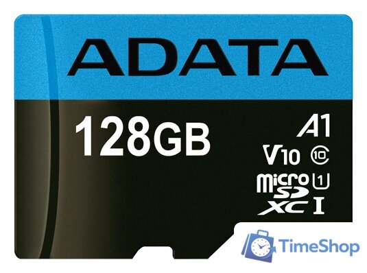 Карта памяти ADATA Premier AUSDX128GUICL10A1-RA1 microSDXC 128GB (с адаптером) - Изображение №2 — Интернет-магазин Time-Shop