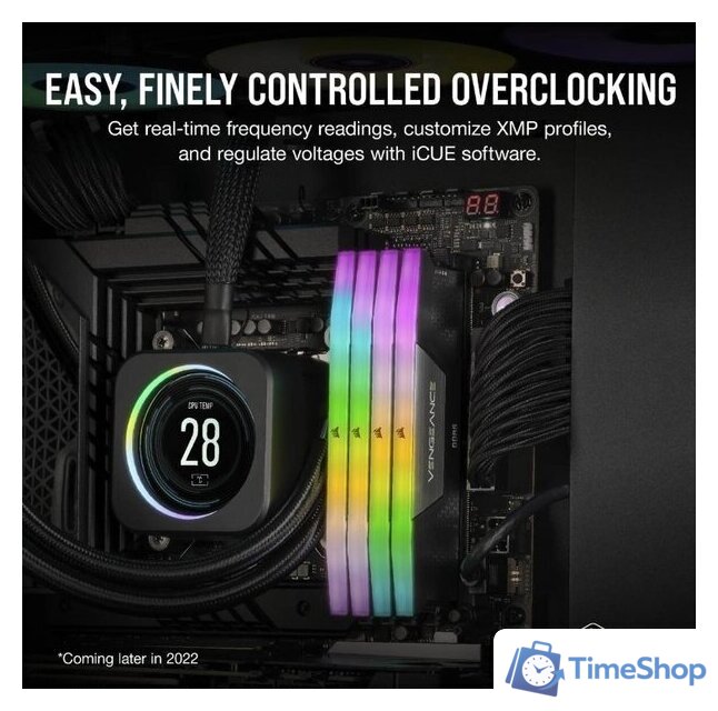 Оперативная память Corsair Vengeance RGB 2x16ГБ DDR5 5600 МГц CMH32GX5M2B5600C40 - Изображение №2 — Интернет-магазин Time-Shop
