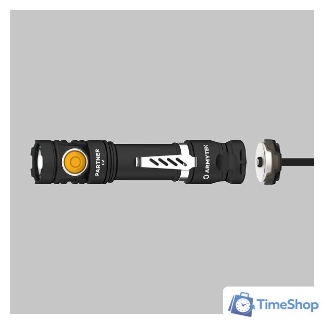Фонарь Armytek Partner C2 Magnet USB (теплый) - Изображение №3 — Интернет-магазин Time-Shop