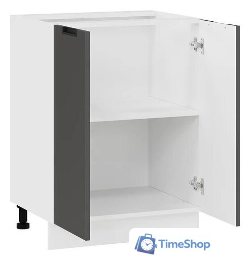 Шкаф напольный Трия Гренада 1Н6 (белый/холст вулкан) - Изображение №2 — Интернет-магазин Time-Shop