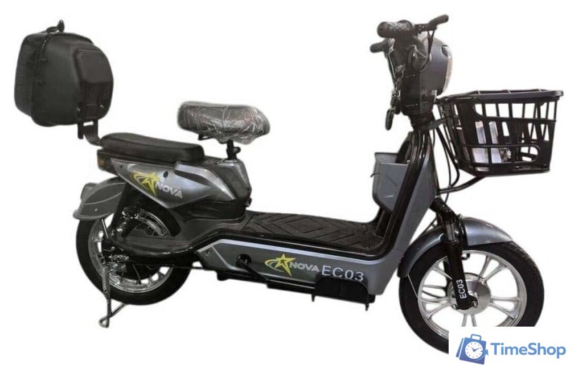 Электроскутер NOVA EC03 (серый, без цепи) - Изображение №3 — Интернет-магазин Time-Shop