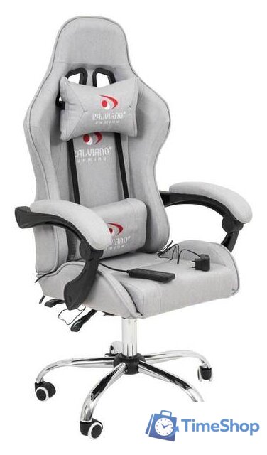 Игровое (геймерское) кресло Calviano Asti Ultimato (серый) - Изображение №1 — Интернет-магазин Time-Shop