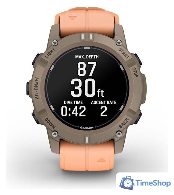 Умные часы Garmin Descent G2 (коричневый/розовый) - Изображение №3 — Интернет-магазин Time-Shop