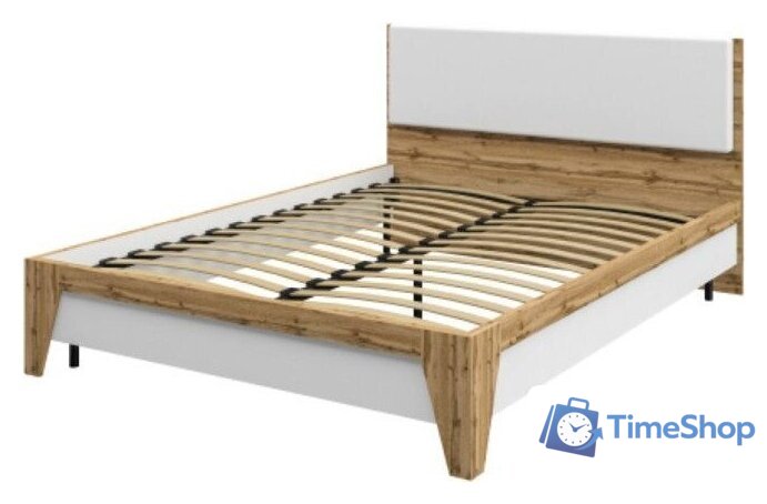 Кровать Мебель Неман Сканди МН-036-20 (дуб вотан/белый) - Изображение №1 — Интернет-магазин Time-Shop