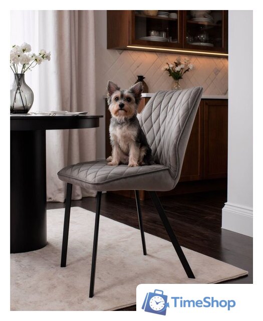 Стул Мамадома Rafael (b22 Grey Lux/черный) - Изображение №4 — Интернет-магазин Time-Shop