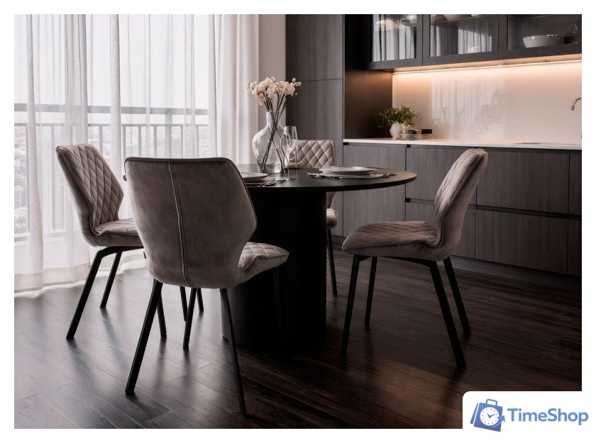 Стул Мамадома Rafael (b22 Grey Lux/черный) - Изображение №3 — Интернет-магазин Time-Shop