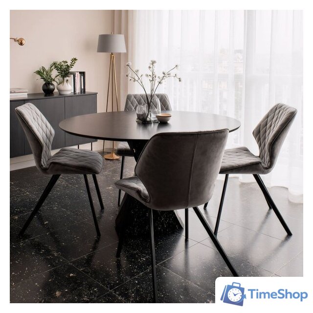 Стул Мамадома Rafael (b22 Grey Lux/черный) - Изображение №2 — Интернет-магазин Time-Shop