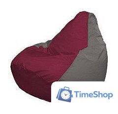 Кресло-мешок Flagman Груша Супер Мега 4XL Г5.1-303 (бордовый/серый) - Изображение №1 — Интернет-магазин Time-Shop