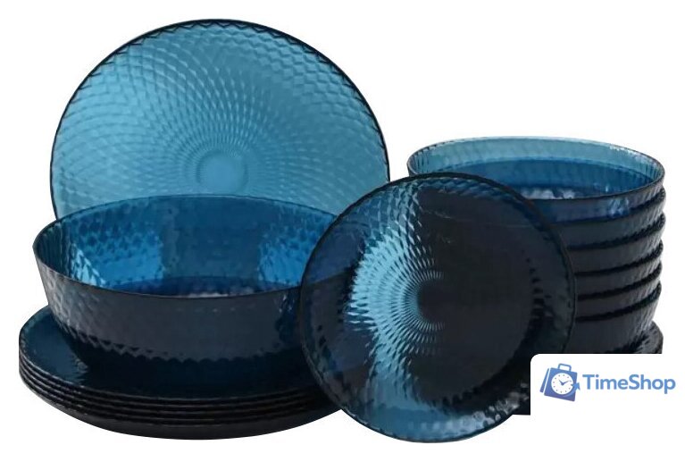 Набор тарелок Luminarc Идиллия Лондон Топаз O0203 (19шт) - Изображение №2 — Интернет-магазин Time-Shop