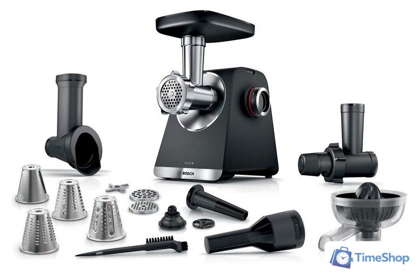 Мясорубка Bosch Serie 6 MFWS670B - Изображение №1 — Интернет-магазин Time-Shop