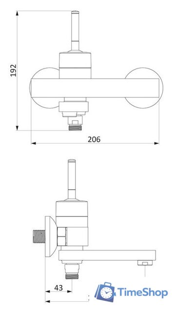 Смеситель Damixa Arc 291000300 - Изображение №4 — Интернет-магазин Time-Shop
