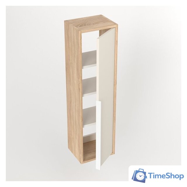  Дабер Шкаф-полупенал 015 СТ15.0.0.18Б (бежевый/дуб/ручка белая) - Изображение №3 — Интернет-магазин Time-Shop