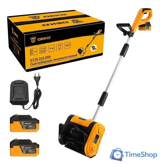 Снегоуборщик Deko ST20 085-4442 (с 2-мя АКБ) - Изображение №1 — Интернет-магазин Time-Shop