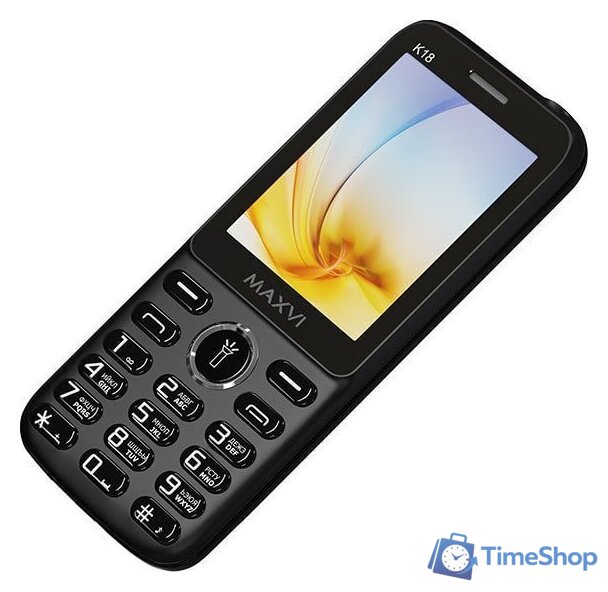 Кнопочный телефон Maxvi K18 (черный) - Изображение №8 — Интернет-магазин Time-Shop