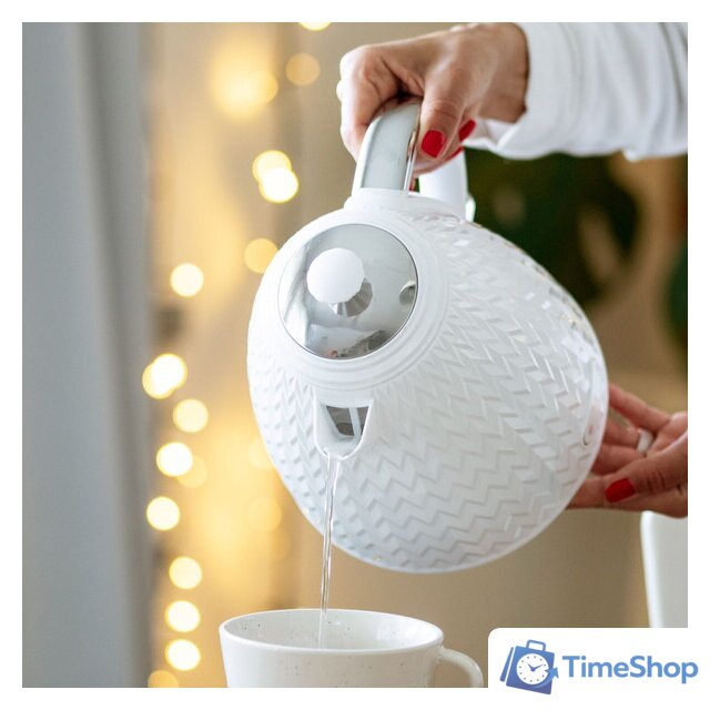 Электрический чайник Eldom C265 Nelo (белый) - Изображение №2 — Интернет-магазин Time-Shop