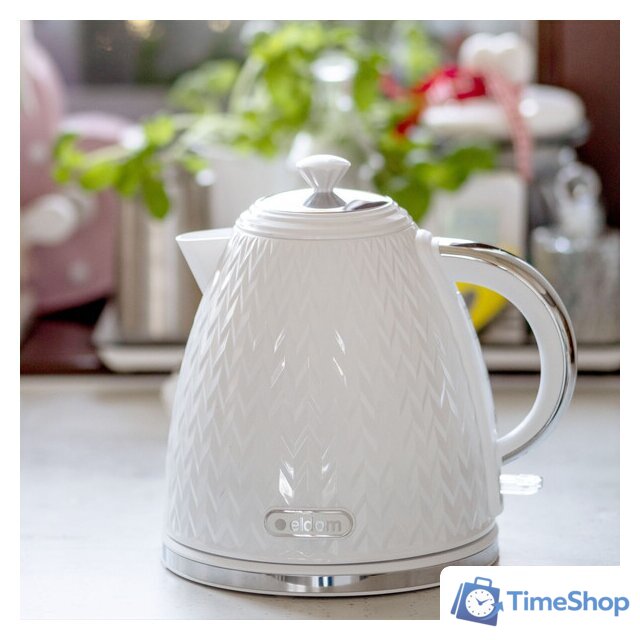 Электрический чайник Eldom C265 Nelo (белый) - Изображение №1 — Интернет-магазин Time-Shop