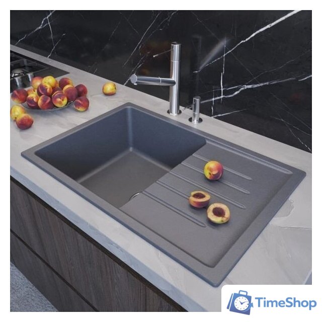 Кухонная мойка Mixline ML-GM19 551988 (графит) - Изображение №3 — Интернет-магазин Time-Shop