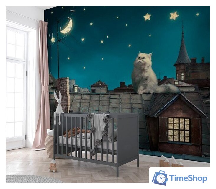 Фотообои ФабрикаФресок Кот на крыше 473270 (300x270) - Изображение №4 — Интернет-магазин Time-Shop