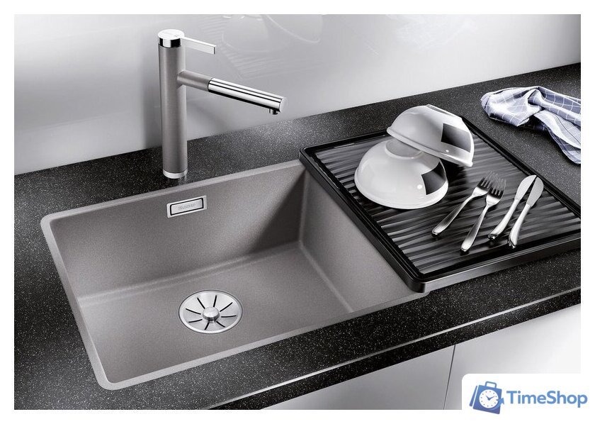 Кухонная мойка Blanco Subline 500-F 527352 (вулканический серый) - Изображение №2 — Интернет-магазин Time-Shop