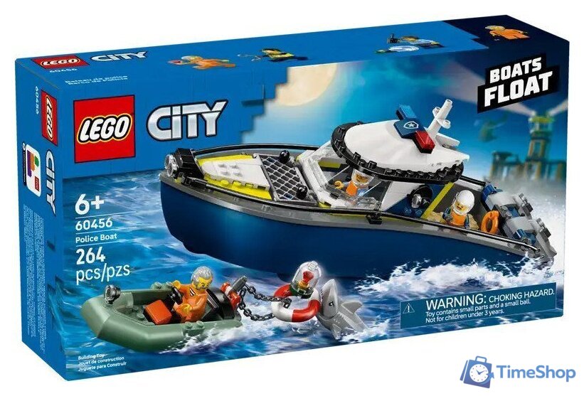 Конструктор LEGO City Полицейская погоня на лодке 60456 - Изображение №1 — Интернет-магазин Time-Shop