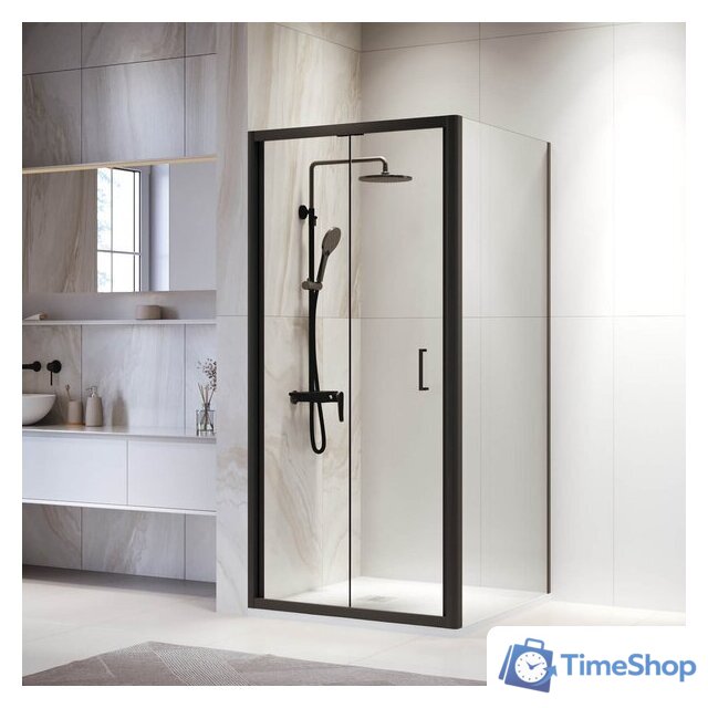 Душевой уголок RGW PA-132B (PA-21B+Z-050-5B) 060813299-14 90x90 (черный/прозрачное стекло) - Изображение №1 — Интернет-магазин Time-Shop