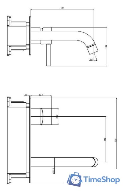 Смеситель Maxonor Pure Life PL7287-8 - Изображение №3 — Интернет-магазин Time-Shop