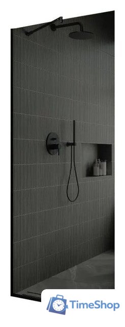 Душевая стенка MaybahGlass 195x79 MGD-698-6у (графитовое стекло/черный) - Изображение №1 — Интернет-магазин Time-Shop