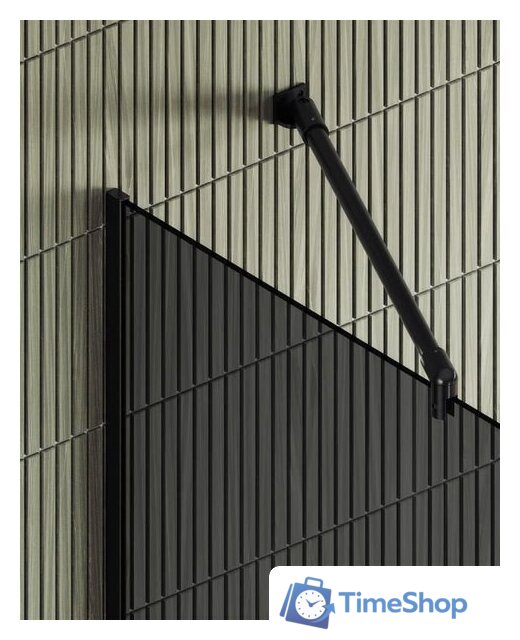 Душевая стенка MaybahGlass 195x79 MGD-698-6у (графитовое стекло/черный) - Изображение №2 — Интернет-магазин Time-Shop