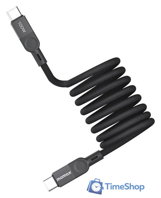 Кабель Momax DC36D USB 3.2 Gen2 Type-C - USB 3.2 Gen2 Type-C (2 м, черный) - Изображение №1 — Интернет-магазин Time-Shop