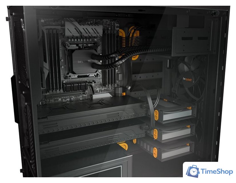 Корпус be quiet! Pure Base 600 с окном (черный/оранжевый) с окном - Изображение №7 — Интернет-магазин Time-Shop