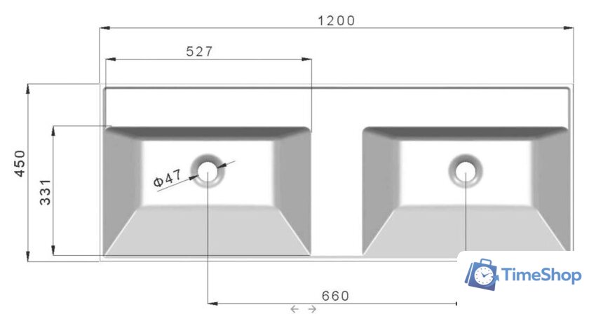 Умывальник Madera Classica 120 - Изображение №4 — Интернет-магазин Time-Shop