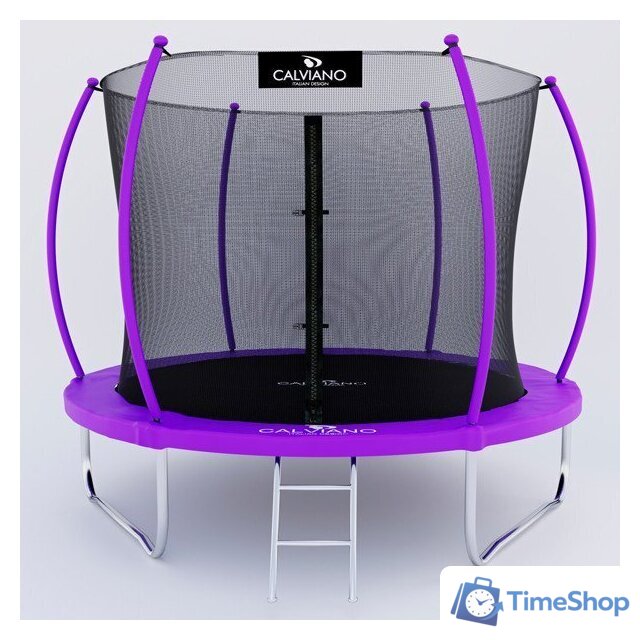 Батут Calviano Inside Master Purple 252 см - 8ft (внутренняя сетка, с лестницей) - Изображение №1 — Интернет-магазин Time-Shop