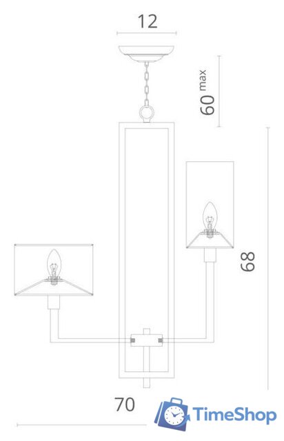 Подвесная люстра Divinare Porta 5933/01 LM-8 - Изображение №7 — Интернет-магазин Time-Shop