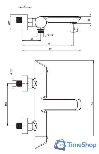 Смеситель Deante Arnika Gold BR BQA R10M - Изображение №2 — Интернет-магазин Time-Shop