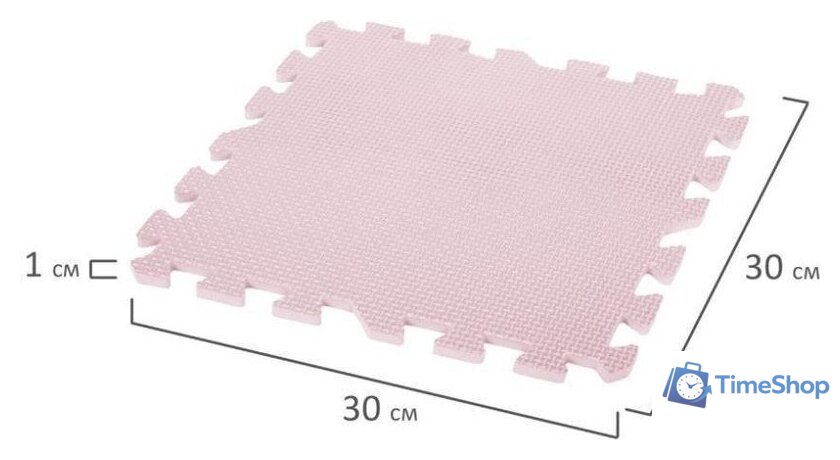Коврик-пазл Юнландия 664660 (розовый) - Изображение №2 — Интернет-магазин Time-Shop