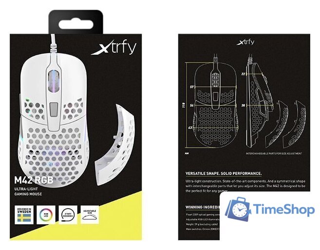 Игровая мышь Xtrfy M42 (белый) - Изображение №8 — Интернет-магазин Time-Shop