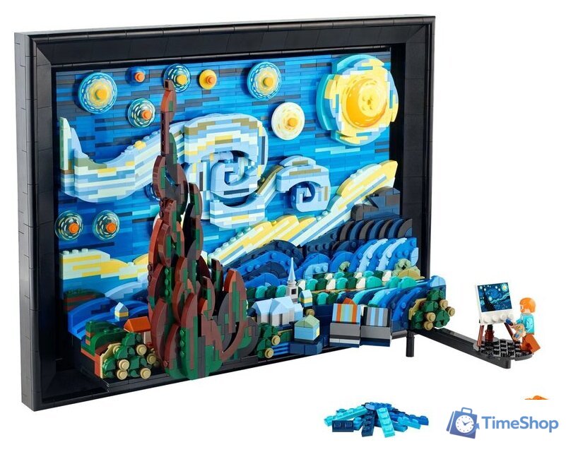 Конструктор LEGO Ideas 21333 Винсент Ван Гог - Звездная ночь - Изображение №3 — Интернет-магазин Time-Shop