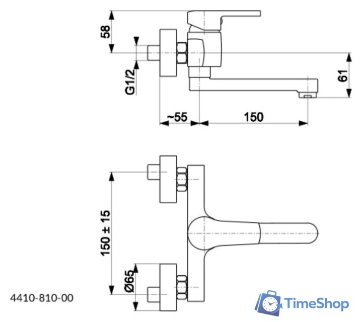 Смеситель KFA Selen 441081000 - Изображение №2 — Интернет-магазин Time-Shop