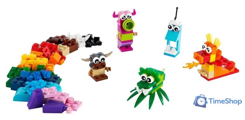 Набор деталей LEGO Classic 11017 Творческие монстры - Изображение №3 — Интернет-магазин Time-Shop