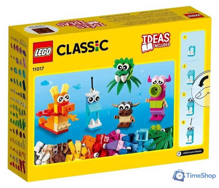 Набор деталей LEGO Classic 11017 Творческие монстры - Изображение №2 — Интернет-магазин Time-Shop