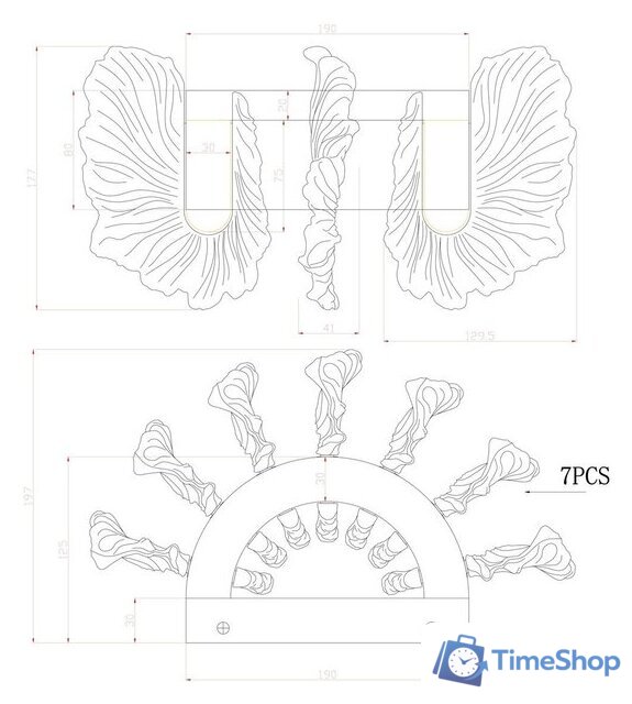 Бра Divinare Anna 1138/01 AP-28 - Изображение №2 — Интернет-магазин Time-Shop