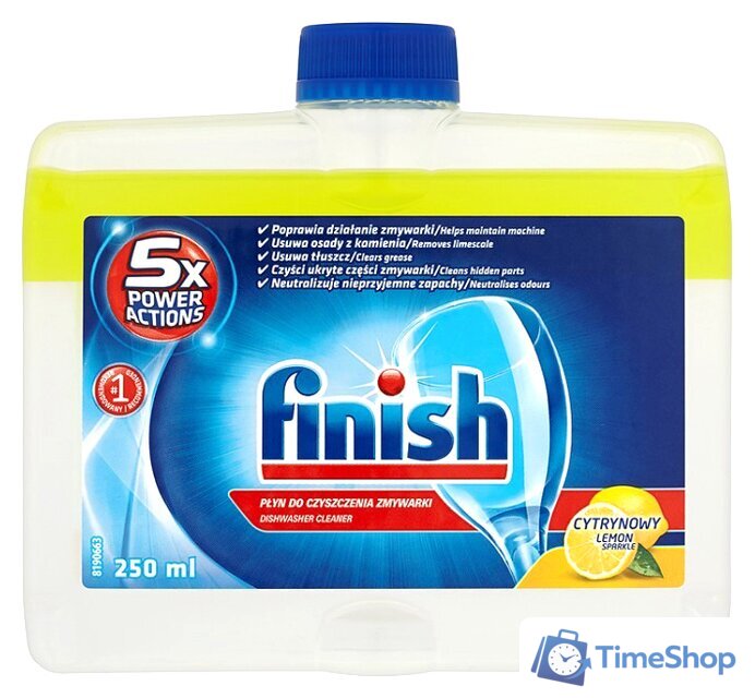 Очиститель для посудомоечной машины Finish Очиститель для посудомоечных машин Лимон (250 мл) - Изображение №1 — Интернет-магазин Time-Shop