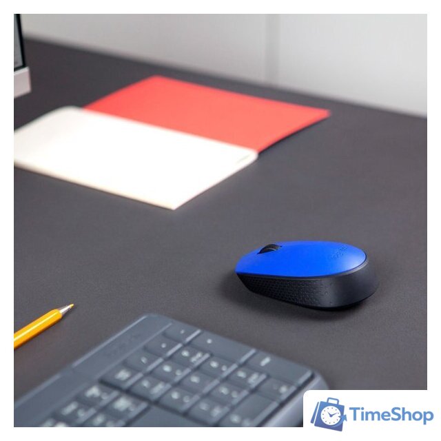 Мышь Logitech M171 (синий/черный) - Изображение №7 — Интернет-магазин Time-Shop