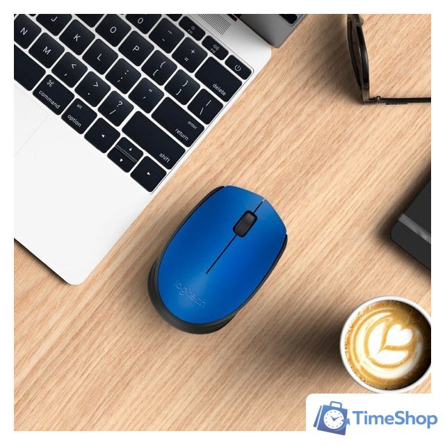 Мышь Logitech M171 (синий/черный) - Изображение №4 — Интернет-магазин Time-Shop